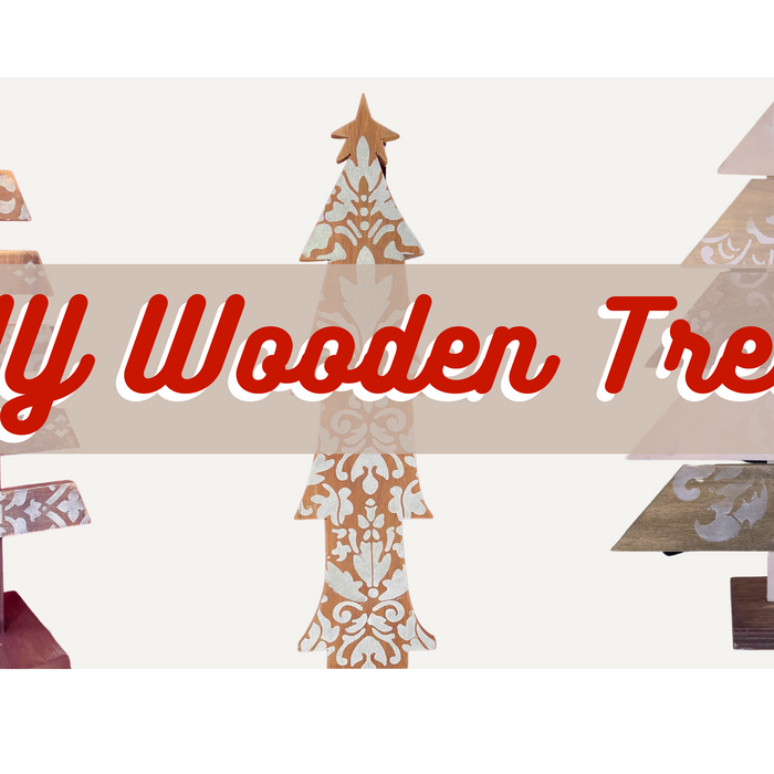3 DIY Wooden Christmas Trees