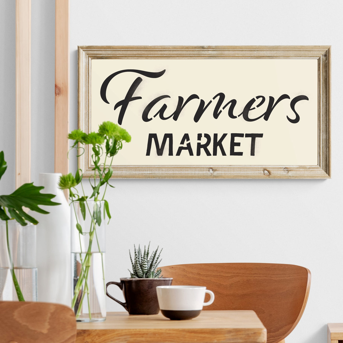 farmers market sign wall decor