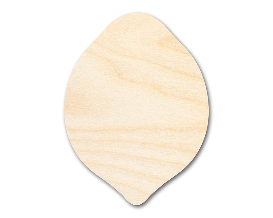Unfinished Wood Lemon Shape | Summer | Fruit | Lemonade | Craft Cutout | up to 46" DIY