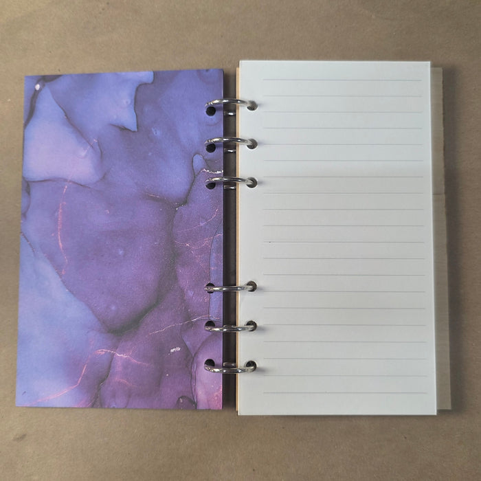 Flamingo Refillable A6 Wood Notebook Journal A6