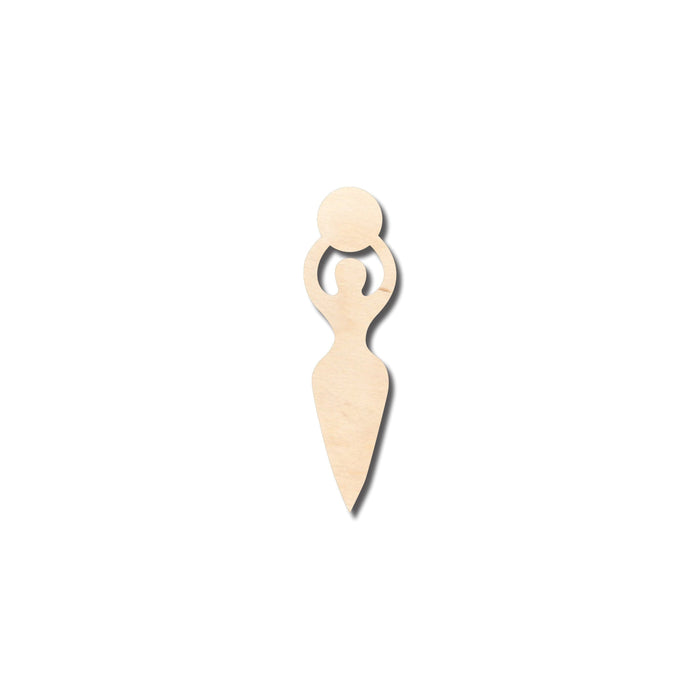 Unfinished Wood Moon Goddess Shape - Craft - up to 46" DIY