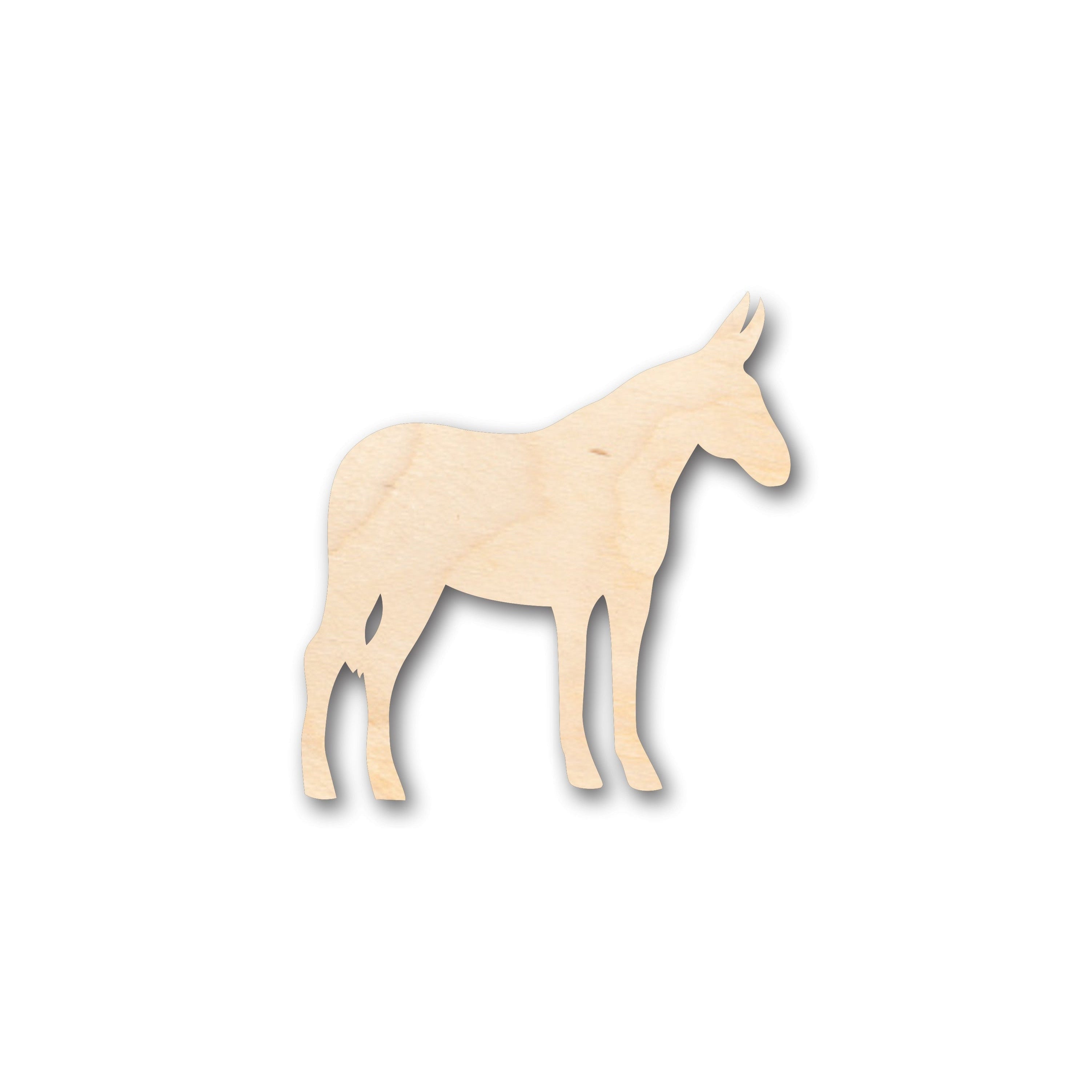 Unfinished Wood Mule Shape - Craft - up to 46