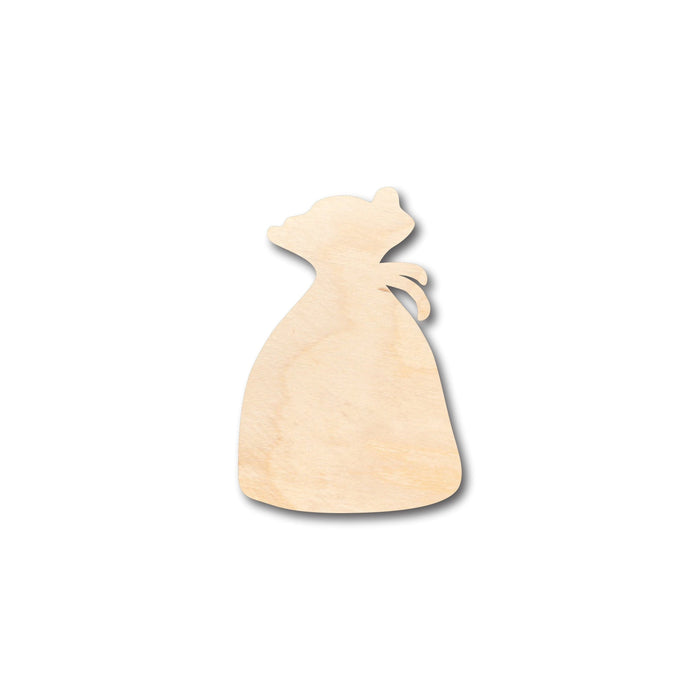 Unfinished Wood Pouch Hand Dice Bag Shape - Craft - up to 46" DIY