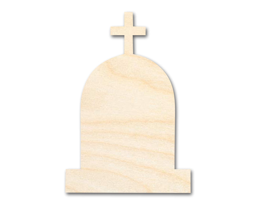 Unfinished Wood Cross Tombstone Shape - Craft - up to 46"