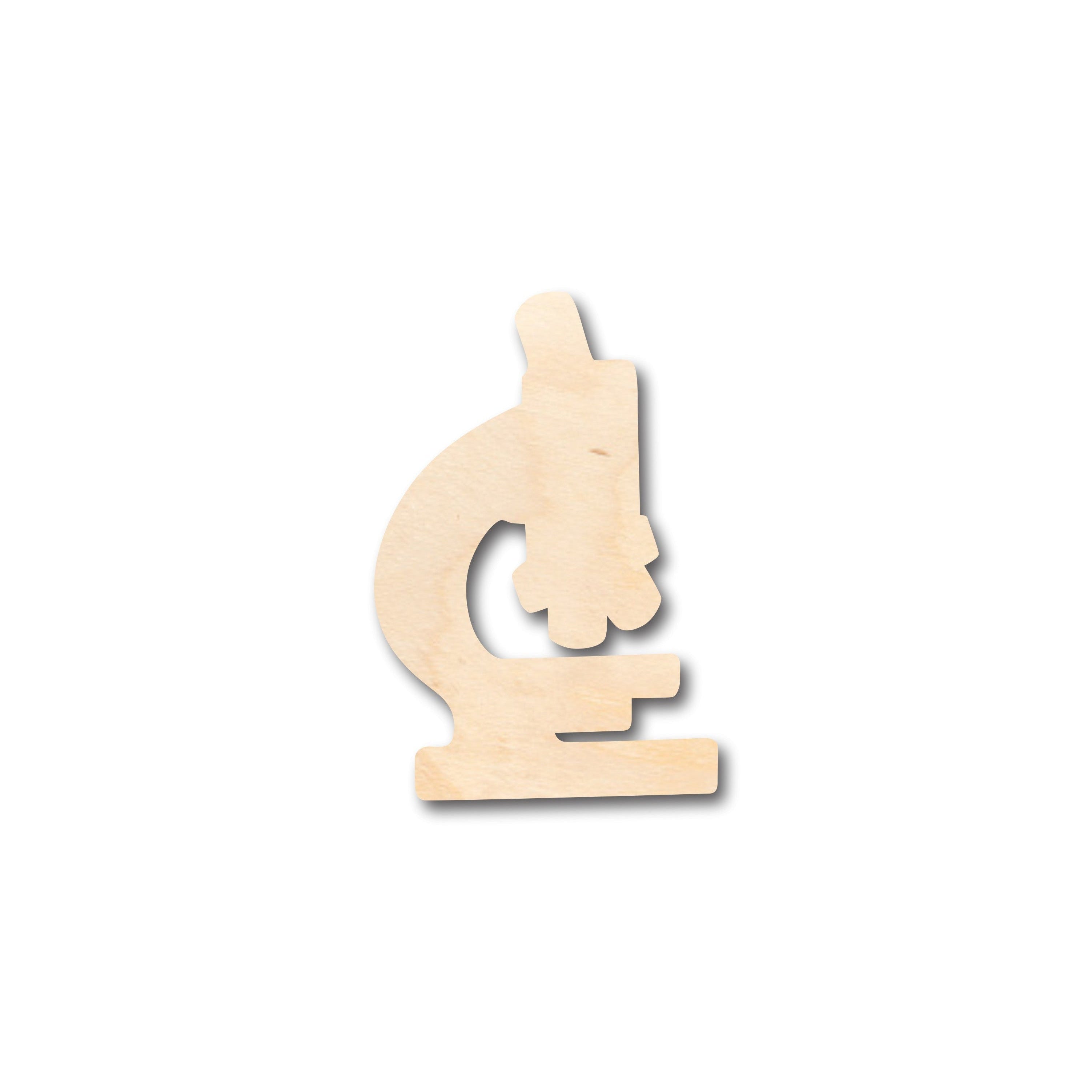 Unfinished Wood Microscope Shape - Craft - up to 46