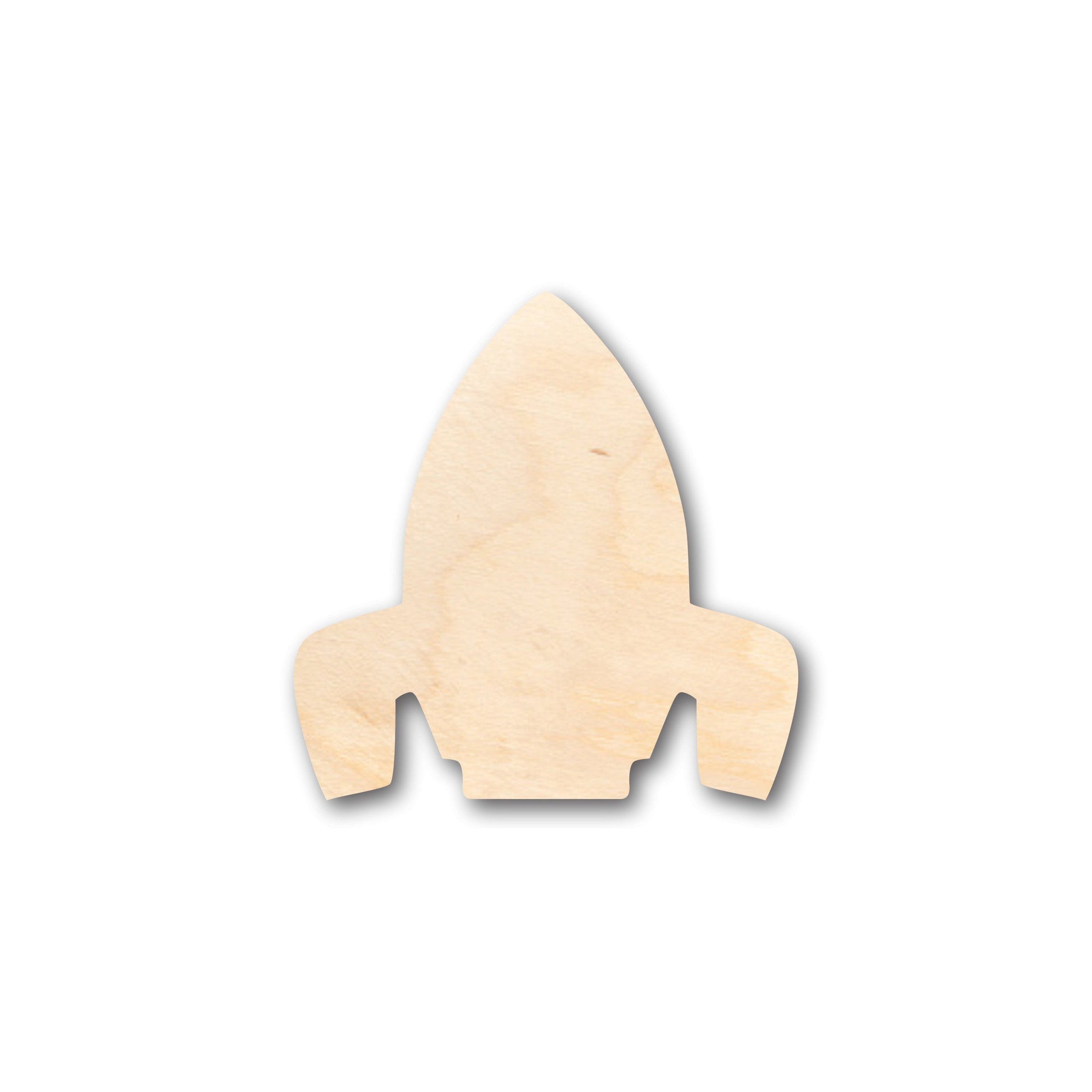 Unfinished Wood Rocket Shape - Craft - up to 46