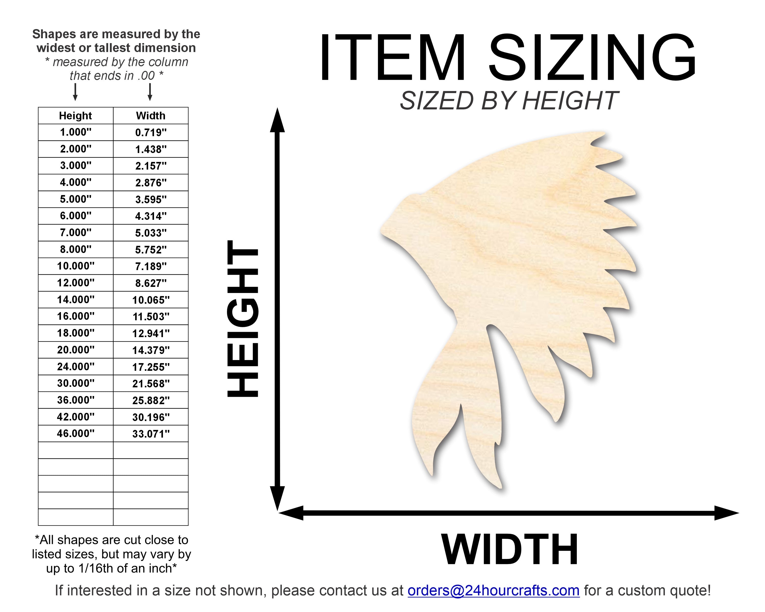 Unfinished Wood War Bonnett Shape | DIY Native American Craft Cutout | up to 46