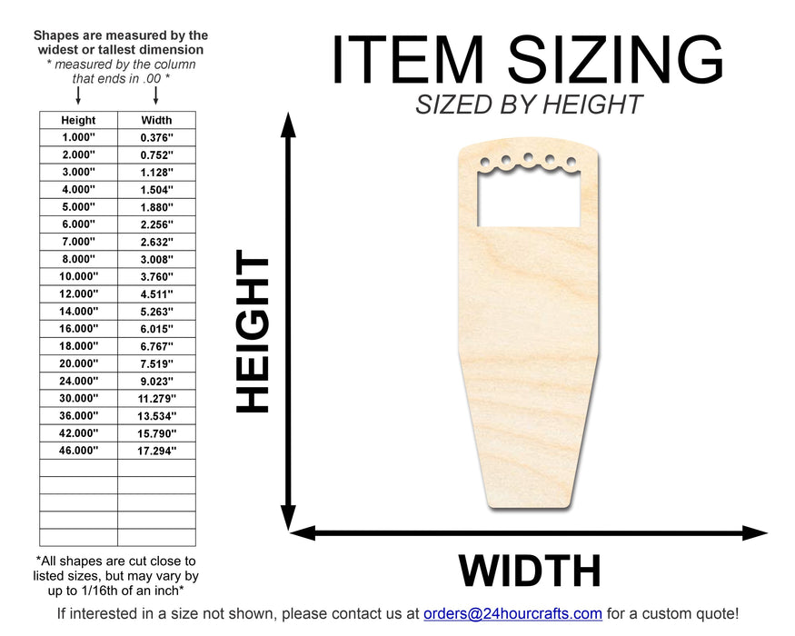 Unfinished Wood EMF Meter Shape | Craft Cutout | up to 46" DIY