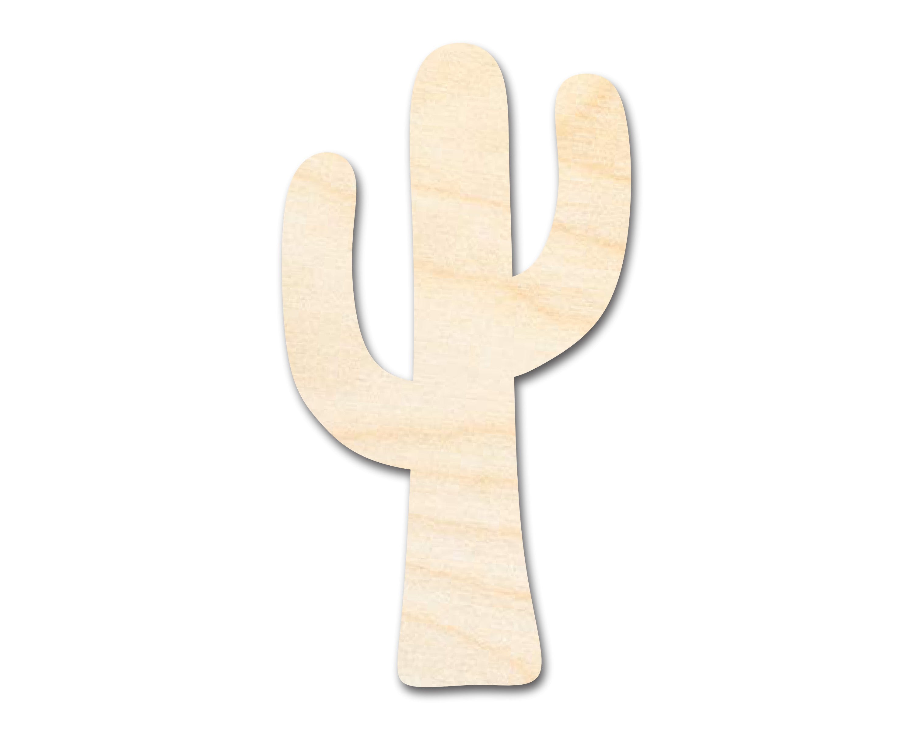 Unfinished Wood Cactus Shape | DIY Craft Cutout | up to 46