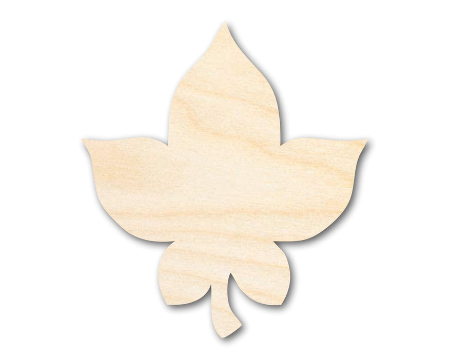 Unfinished Wood Simple Fall Leaf Shape | DIY Craft Cutout | up to 46" DIY