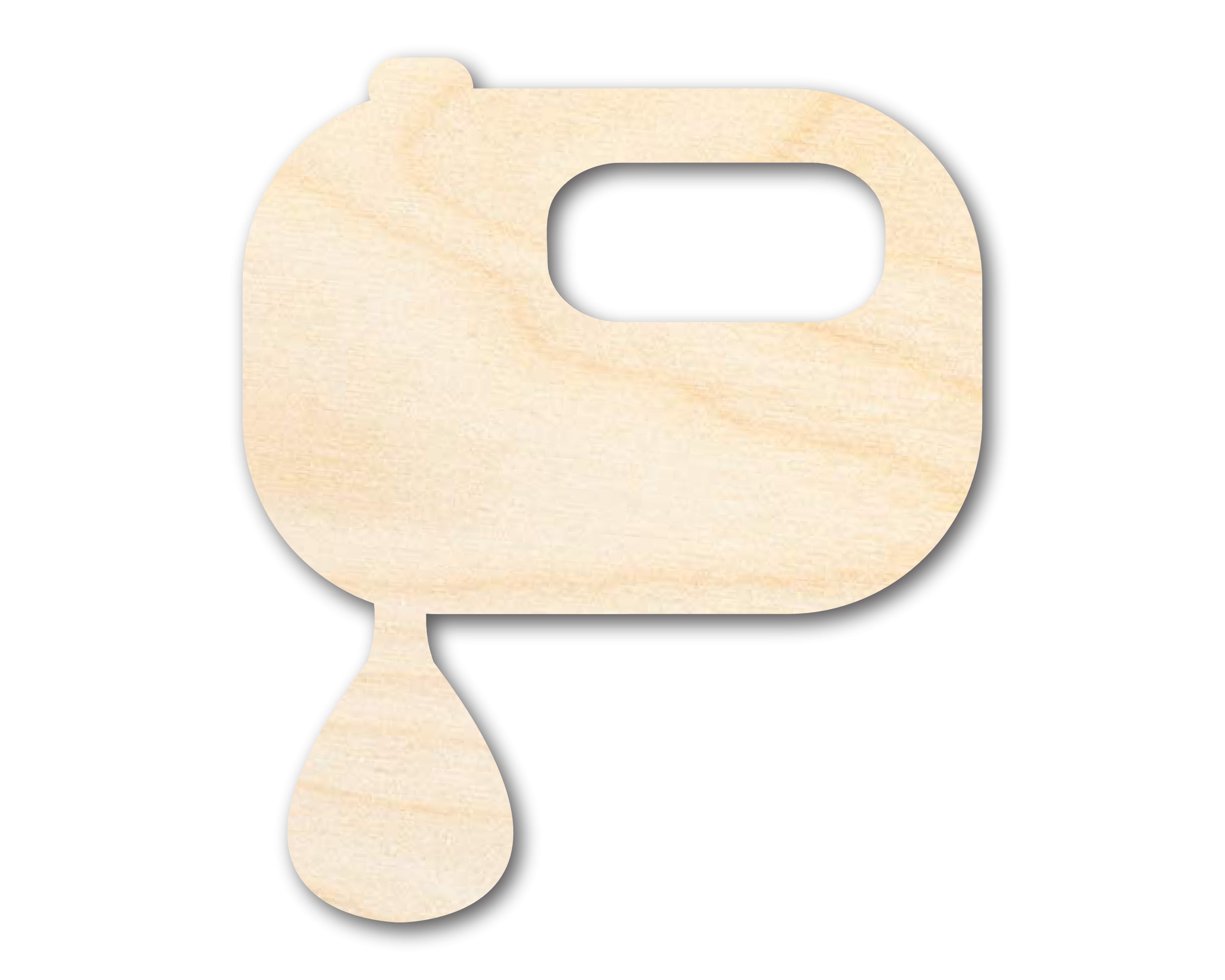 Unfinished Wood Hand Mixer Shape | DIY Craft Cutout | up to 46