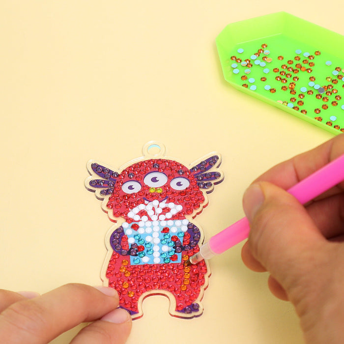 Adorable Keychains Diamond Art Kit – Monsters (Set of 15)