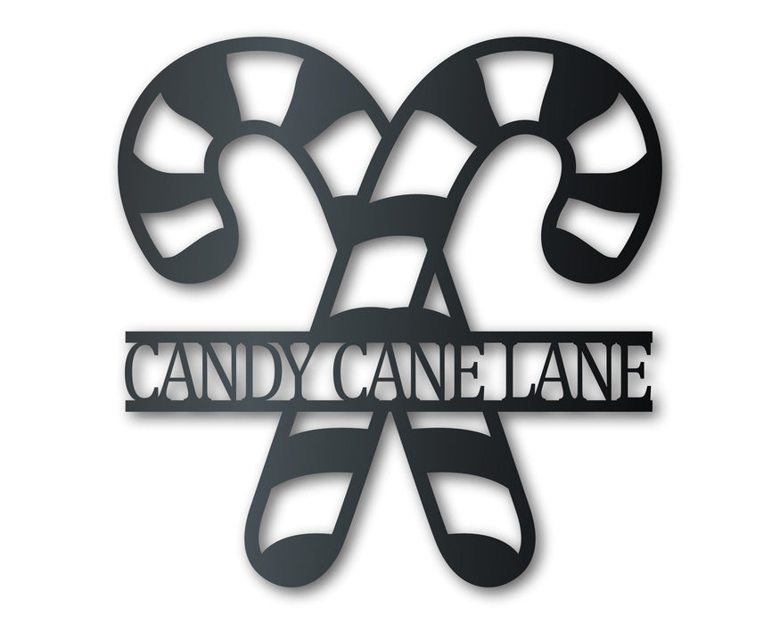 Custom Metal Candy Canes Wall Art | Christmas Holiday Winter | Indoor Outdoor | Up to 36" | Over 20 Color Options