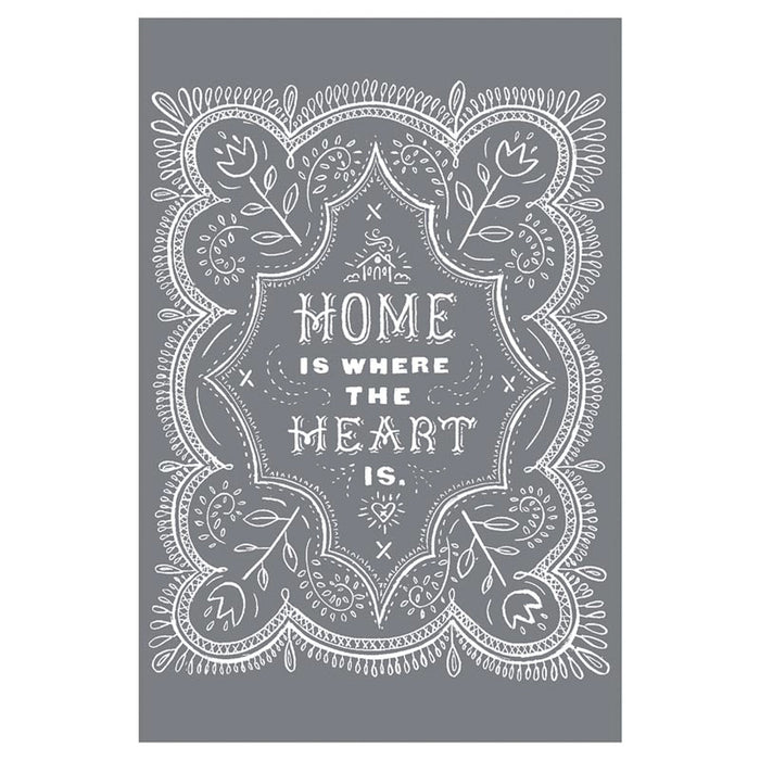 Home Heart - Mesh Stencil 12x18