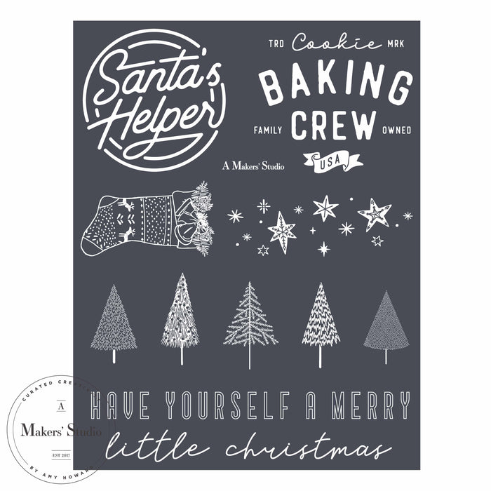 Santa's Helper - Mesh Stencil 8.5x11