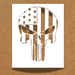 american flag skull punisher stencil