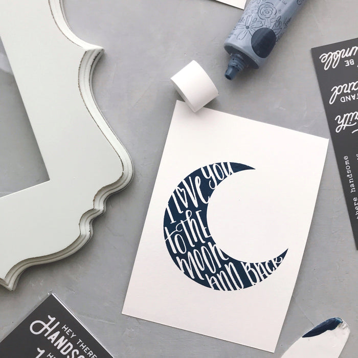 Angels and Moon - Mesh Stencil 2 pack 4.25x11