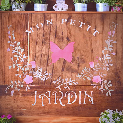 mon petit jardin stencil