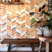 Chevron pattern stencil