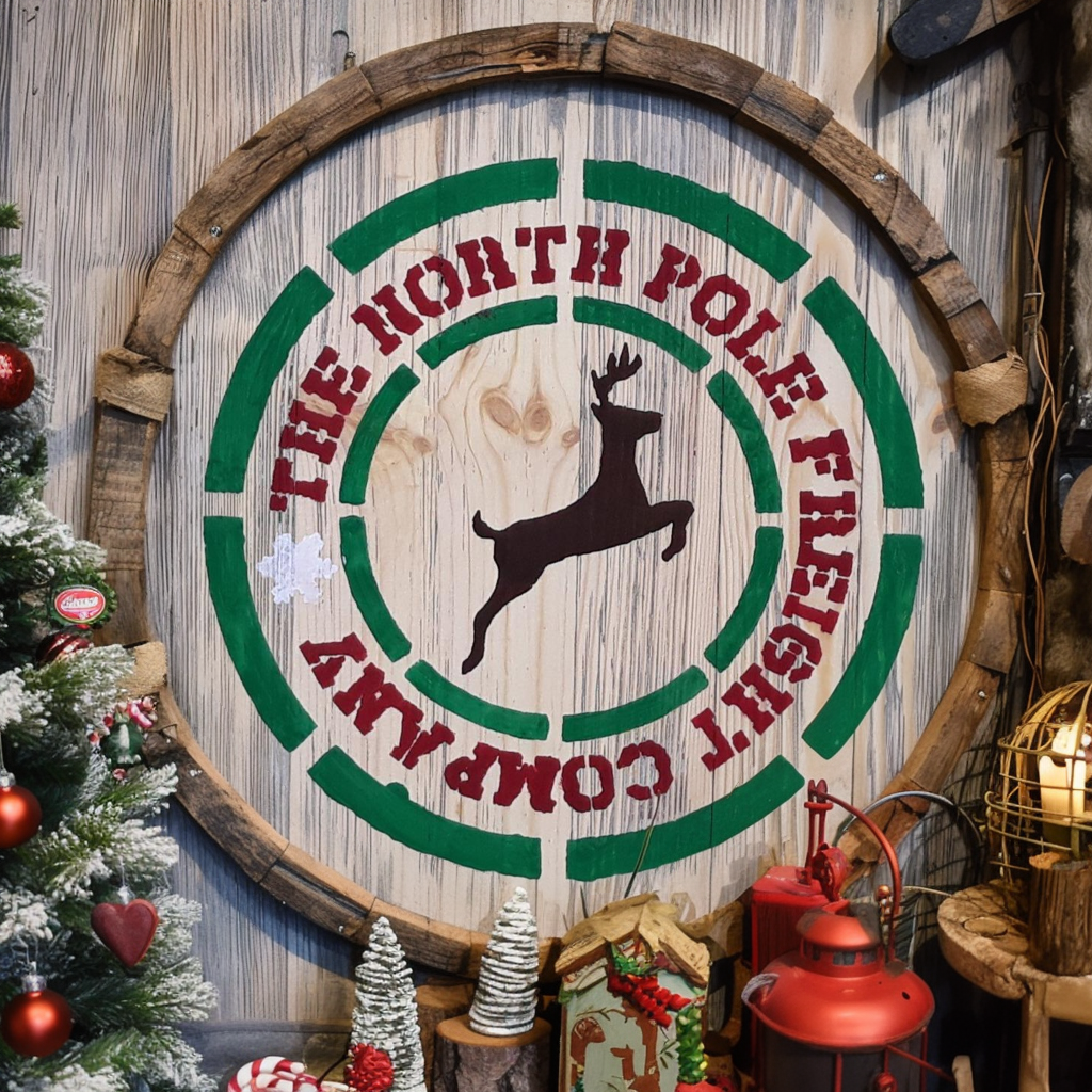 north pole stencil