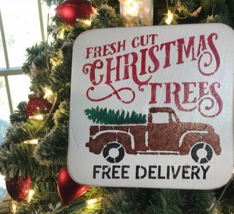 christmas decor stencil