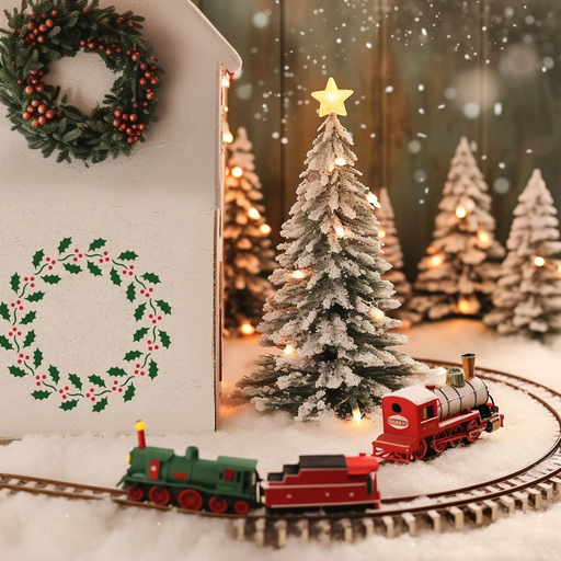 holiday garland stencil