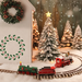 holiday garland stencil