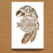 Harley Davidson Eagle and Feather Stencil