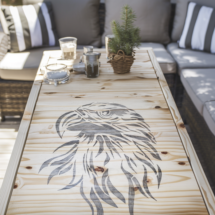 eagle head stencil
