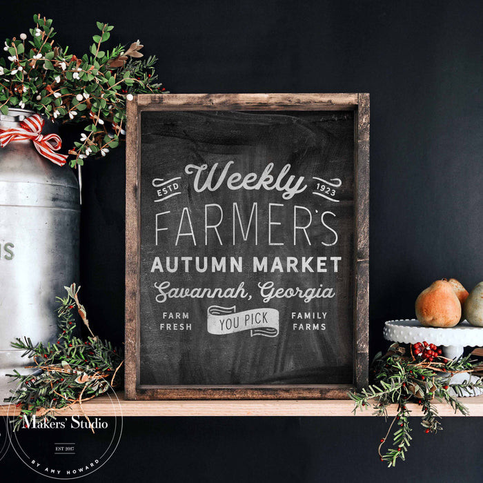 Autumn Market - Mesh Stencil 18x12