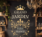 Grand Jardin Chic French Rustic Garden Stencil