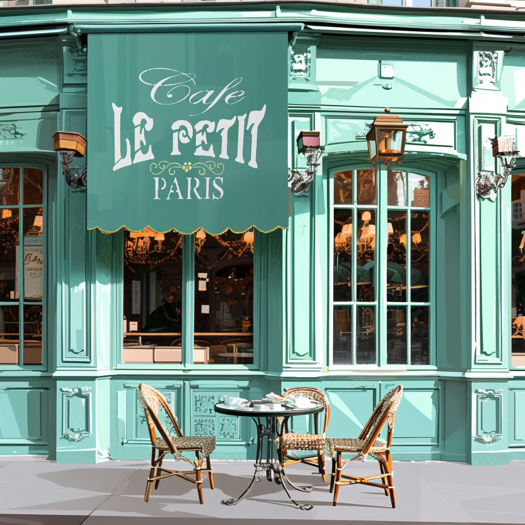 cafe paris stencil
