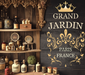 Grand Jardin Chic French Rustic Garden Stencil