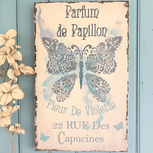 french violet stencil
