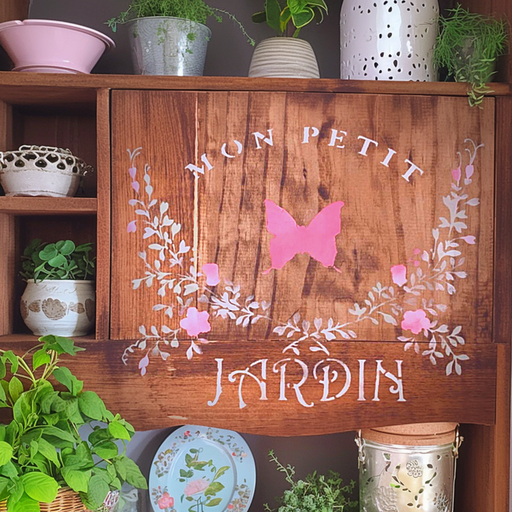 mon petit jardin stencil