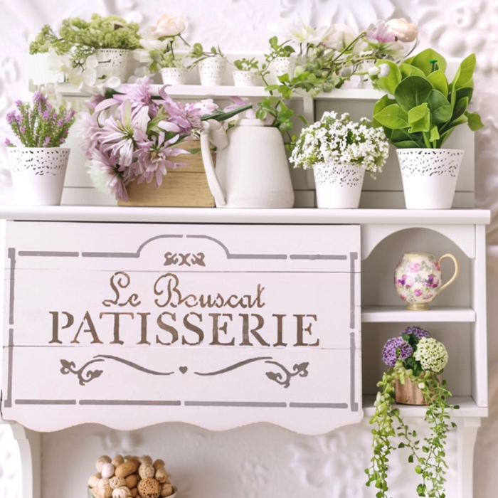 french patisserie stencil