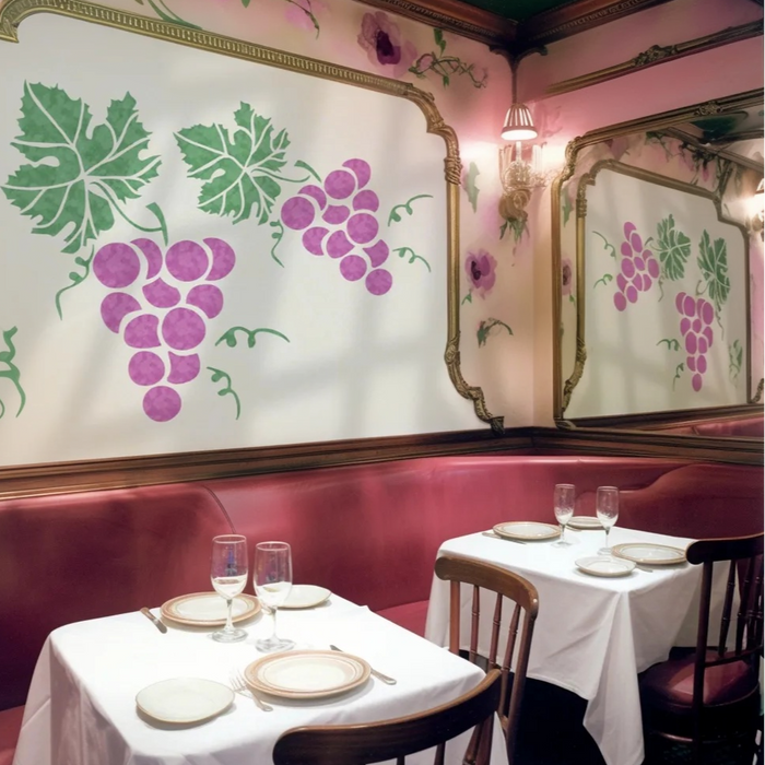 grape vine stencil