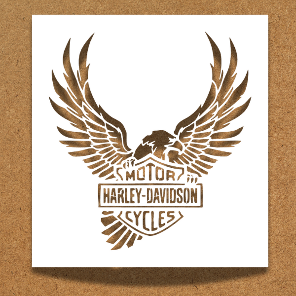 Harley Davidson Ascending Eagle Stencil