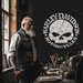 Harley Davidson Classic Skull Ring Stencil
