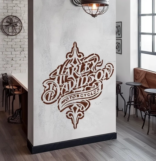harley davidson motorcycle stencil