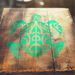 tribal turtle stencil