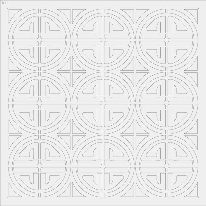 Honey Bun - Mylar Wall Stencil 24x24