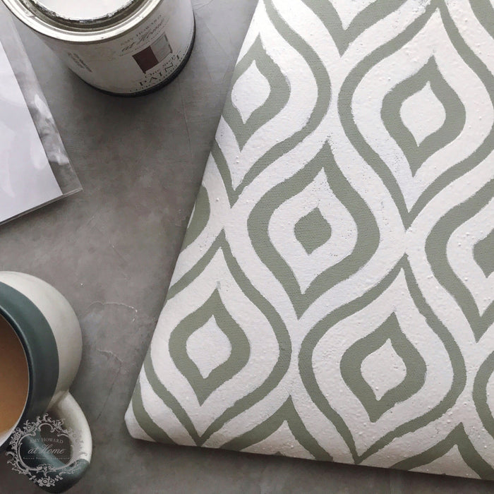 IKAT - Furniture Stencil 18x18 one time use