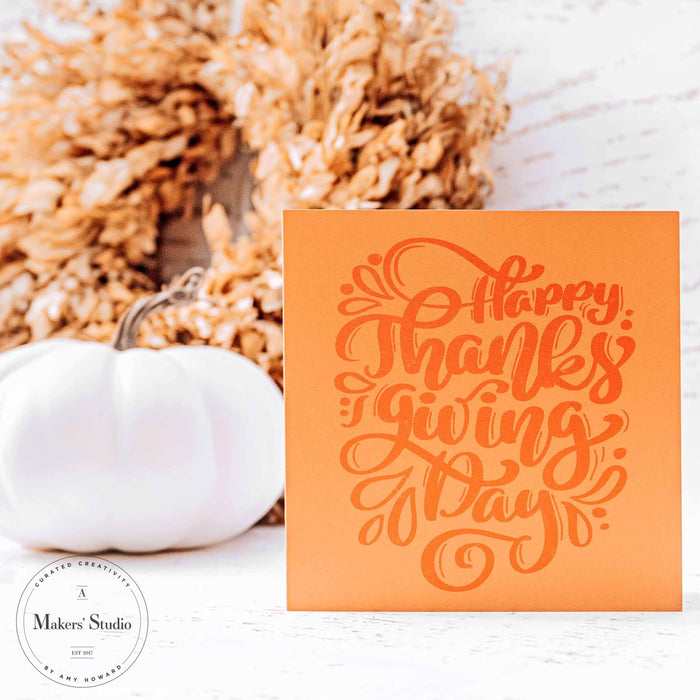 Mini Thanks - Mesh Stencil 5.5x12
