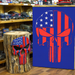american flag skull punisher stencil