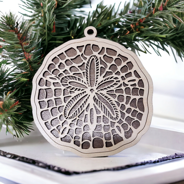 Sand Dollar Ornament Holiday Ornaments