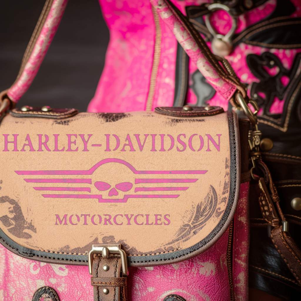 Harley Davidson Winged Skull Stencil