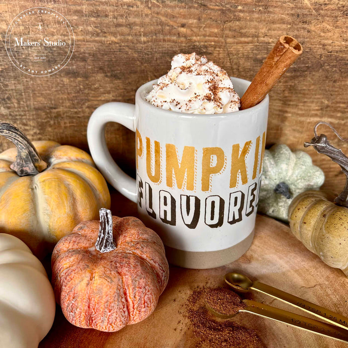 Pumpkin Flavored - Mesh Stencil 5.5x8.5