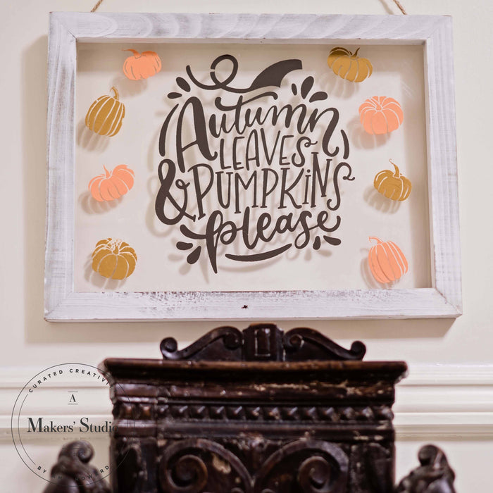 Pumpkins Please - Mesh Stencil 8.5x11