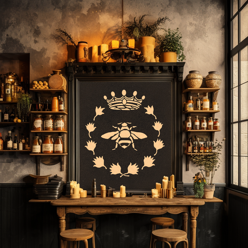royal french bee stencil